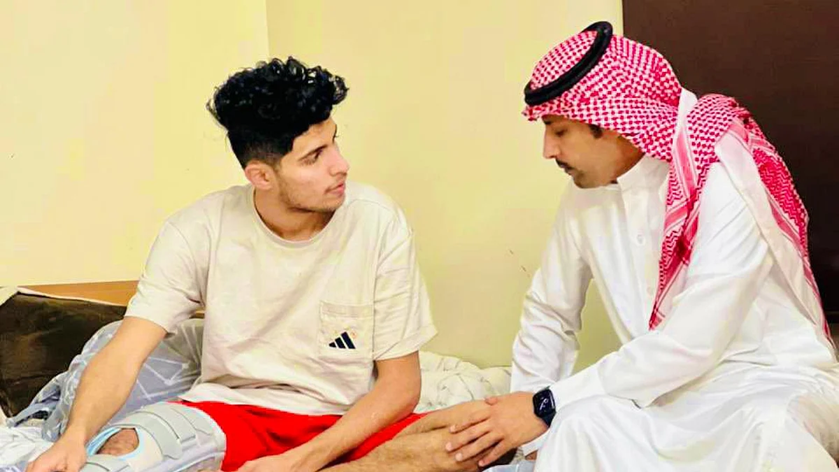 لاعب الفيحاء "مالك العبد المنعم" يخضع لعملية "الرباط الصليبي"