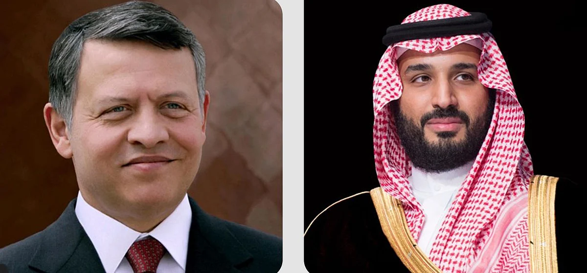 ولي العهد يتلقى اتصالاً من ملك الأردن للاطمئنان على صحة خادم الحرمين