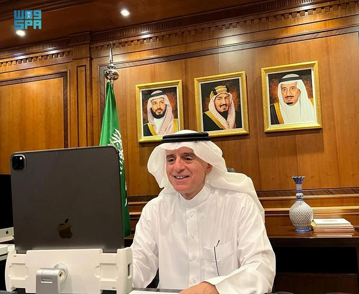 "الجبير" يلتقي رئيس الجانب البريطاني لدى مؤتمر الأمم المتحدة للتغير المناخي