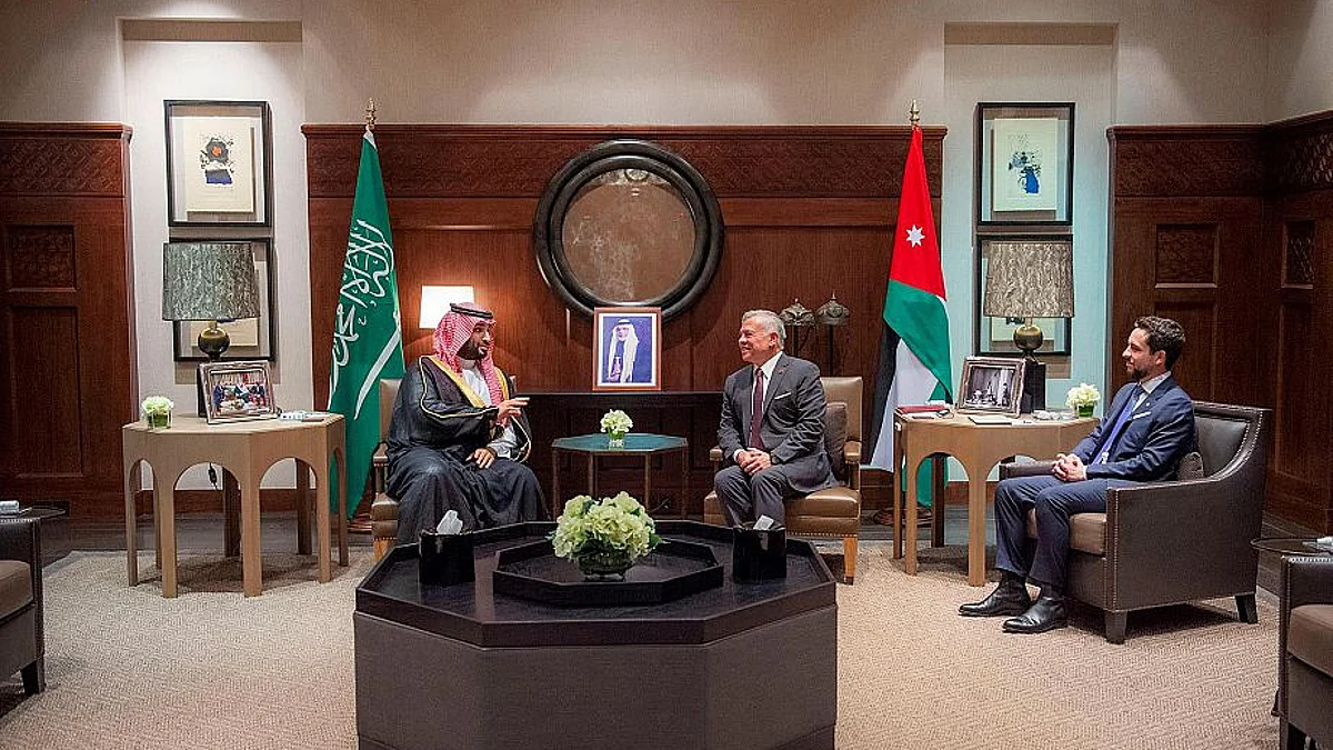 ولي العهد وملك الأردن يعقدان لقاء ثنائيًّا وجلسة مباحثات موسَّعة