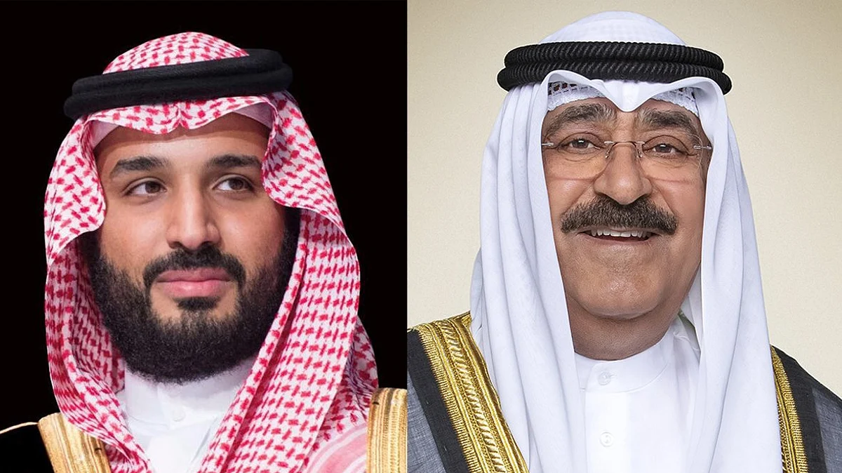 ولي العهد يجري اتصالاً هاتفياً بسمو ولي عهد دولة الكويت اطمأن خلاله على صحته