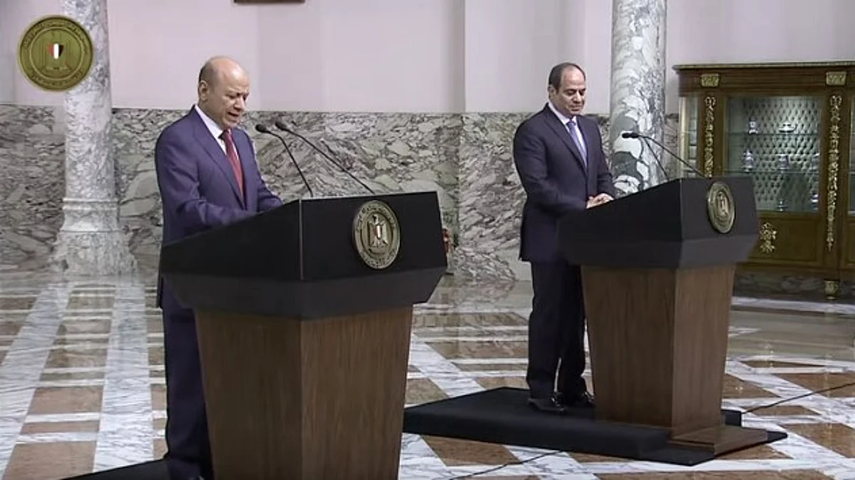 "السيسي" و"العليمي" يبحثان أمن الملاحة مع ازدياد الأنشطة العدائية لإيران