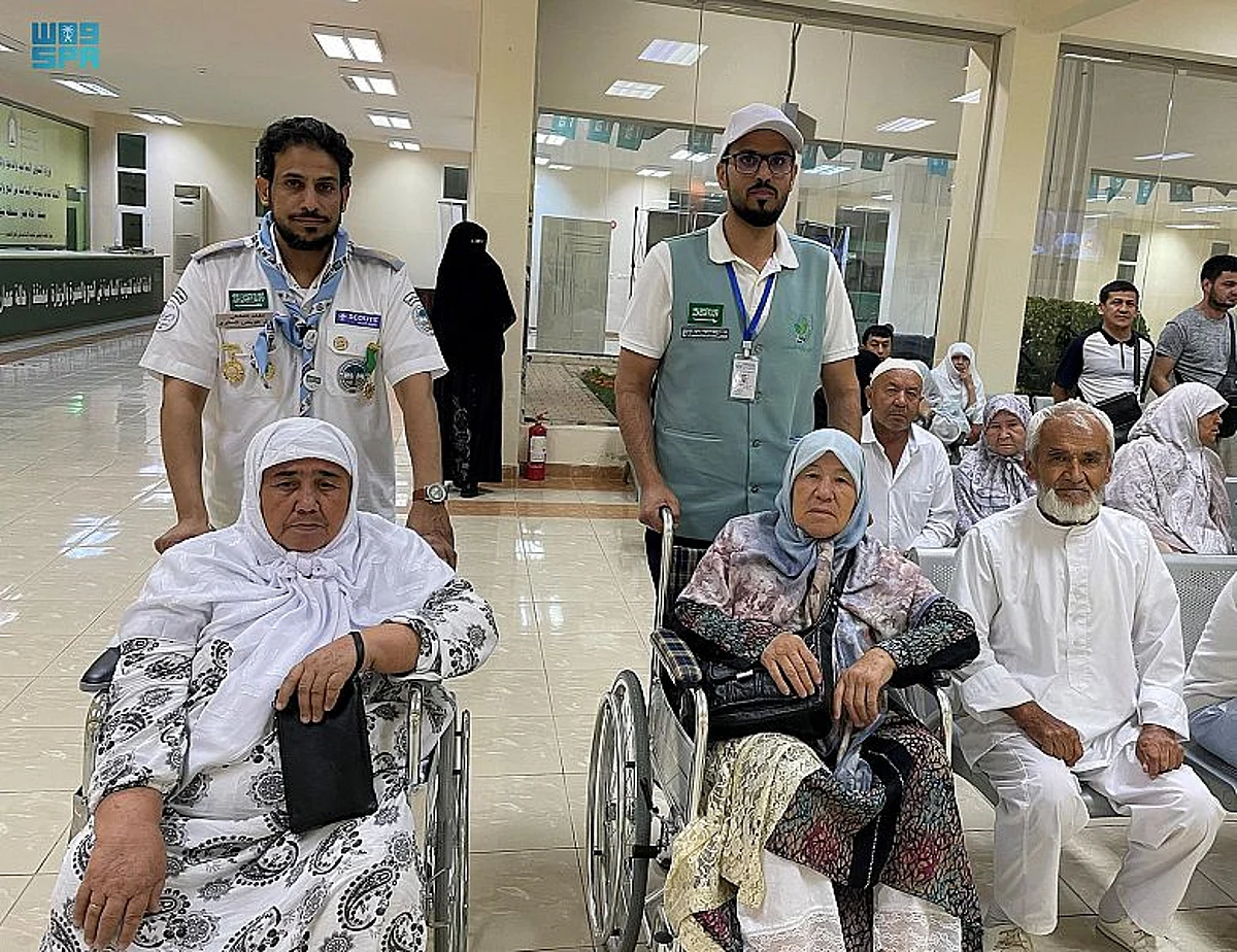 مدينة الحجاج بمنفذ حالة عمار تستقبل حجاجاً من أوزبكستان وكازاخستان وقرغيزستان