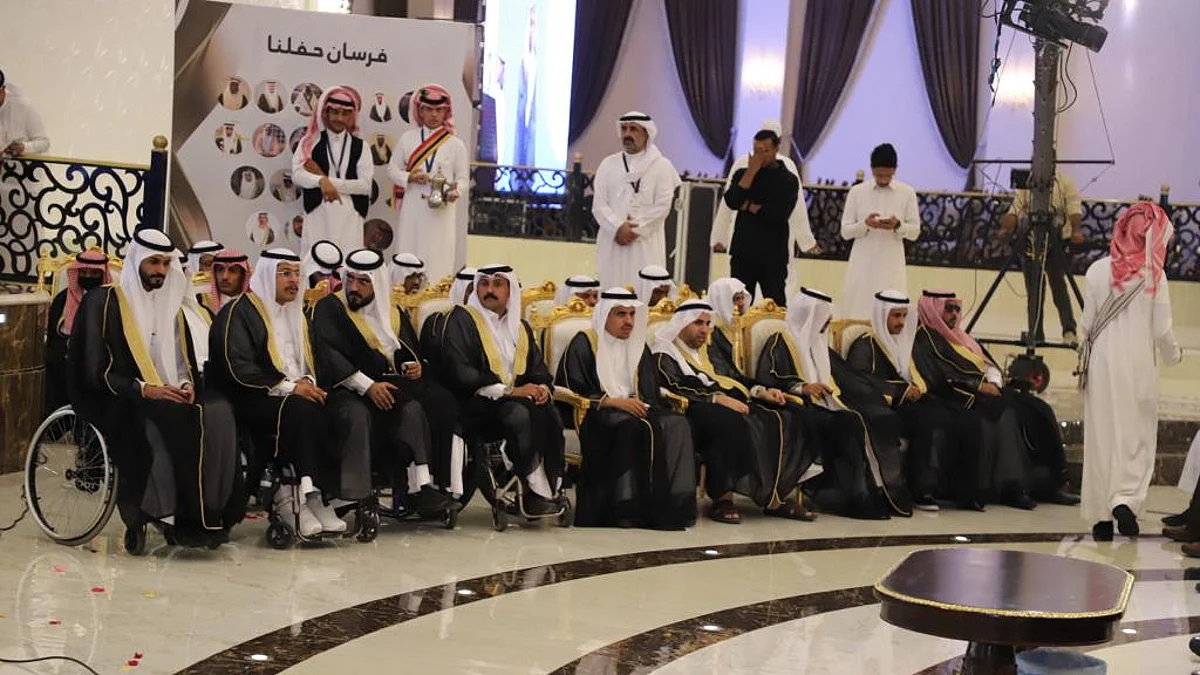 جانب من حفل الزواج الجماعي لذوي الإعاقة