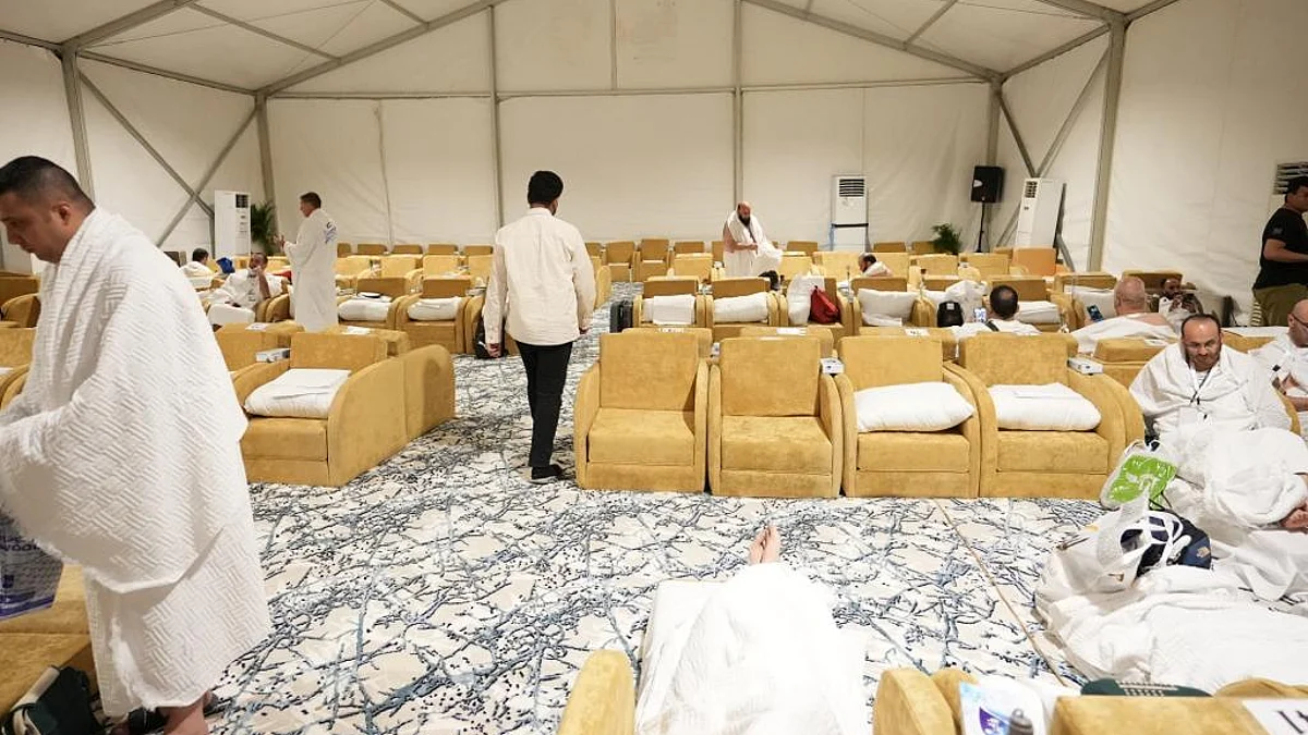 جانب من الخدمات المقدمة لضيوف الرحمن خلال الحج