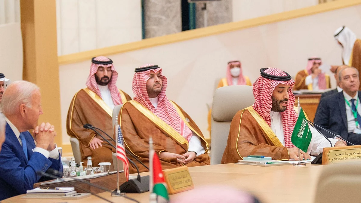 ولي العهد الأمير محمد بن سلمان يلقي كلمته في قمة جدة للأمن والتنمية