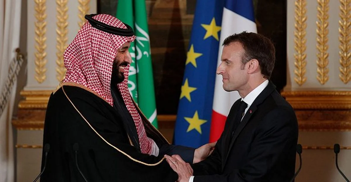 محمد بن سلمان و إيمانويل ماكرون