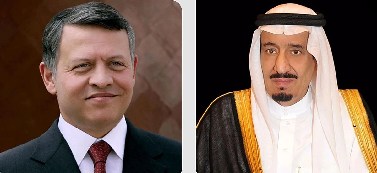 خادم الحرمين الشريفين وملك الأردن