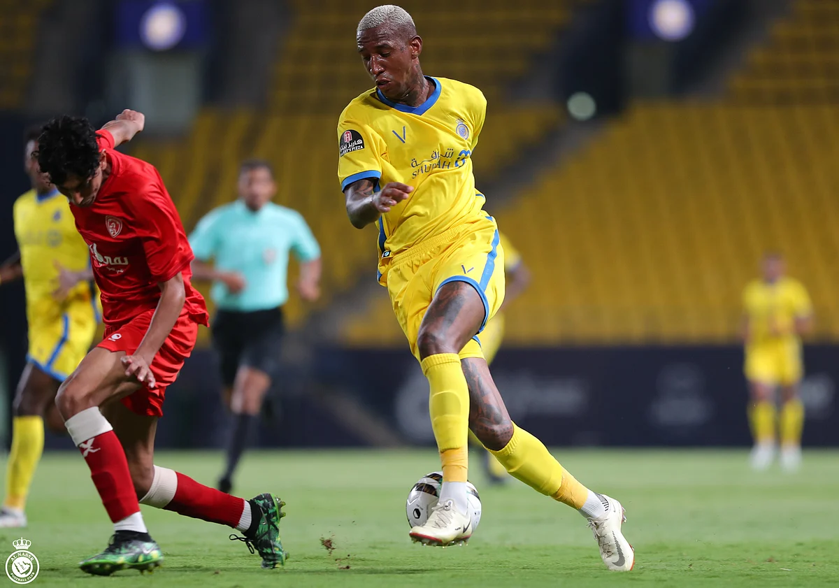 جانب من لقاء النصر مع العربي وديًا