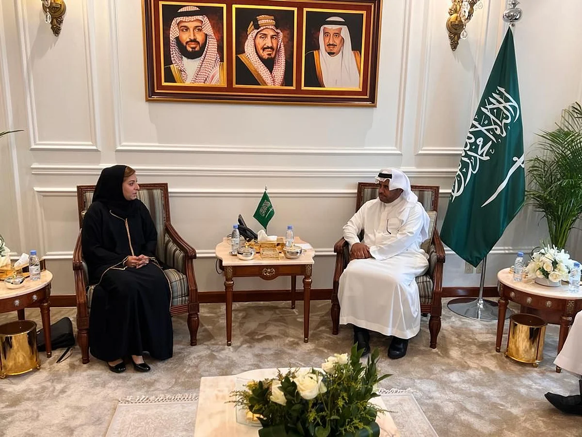 مندوب السعودية لدى "التعاون الإسلامي" يستقبل المديرة التنفيذية لـ"تنمية المرأة"