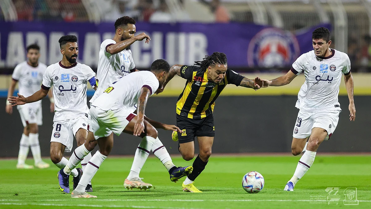 جانب من مبارة العدالة والاتحاد