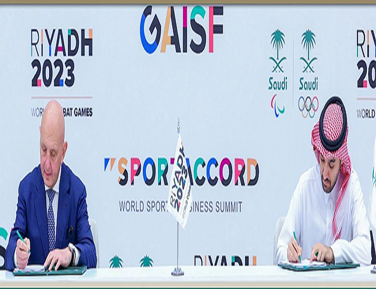 توقيع عقد استضافة الرياض لدورة الألعاب العالمية للفنون القتالية