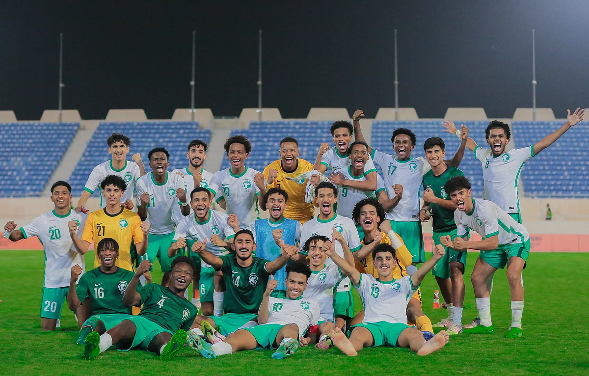 فرحة لاعبي المنتخب السعودي تحت 20 عامًا بفوزهم على منتخب الصين