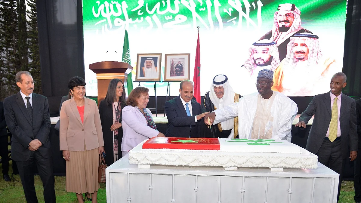 جانب من احتفال السفارة السعودية في المغرب باليوم الوطني 92