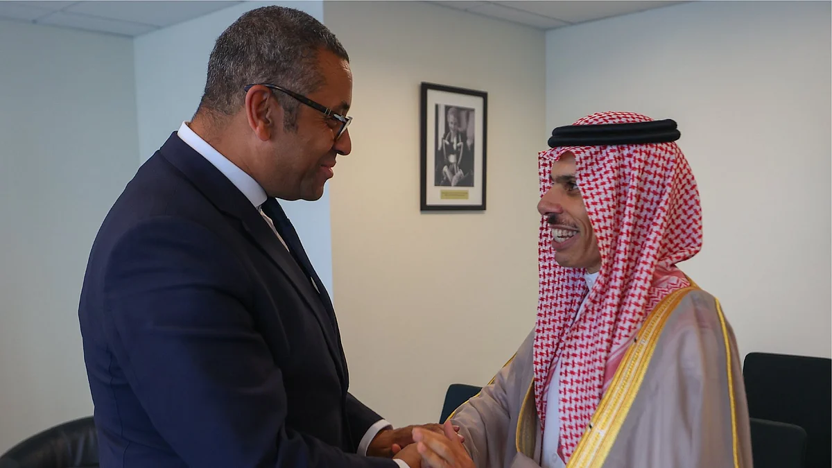 وزير الخارجية يلتقي نظيره البريطاني ويؤكد على سلامة الأسرى البريطانيين