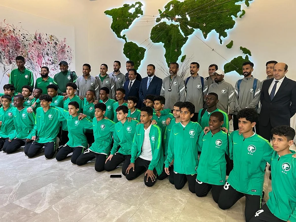 القنصلية السعودية بتركيا تستقبل المنتخب السعودي للبراعم
