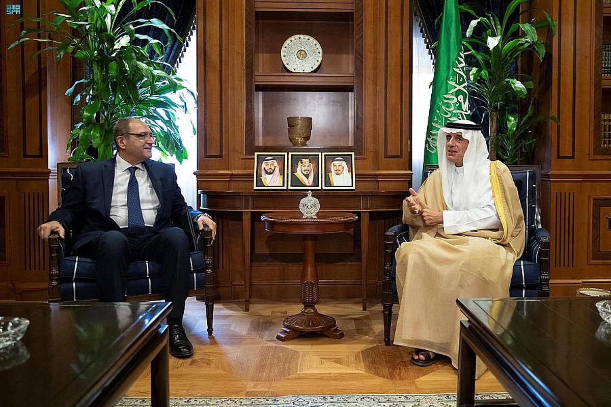 "الجبير" يستقبل السفير المصري ويستعرضان العلاقات الثنائية بين البلدين