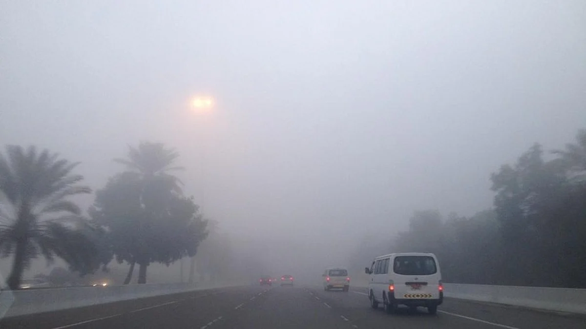 المناطق المشمولة بالأمطار والضباب في المملكة اليوم