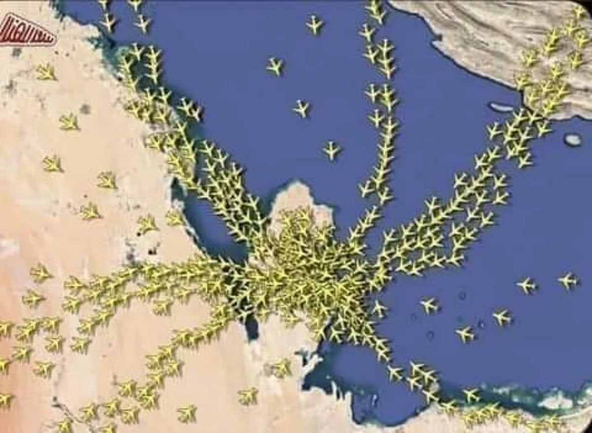 في ليلة كأس العالم.. سماء الدوحة تزدحم بالطائرات بوصول 45 رحلة كل ساعة