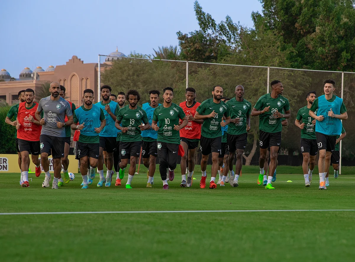 ضمن برنامج الإعداد لكأس العالم .. الأخضر يواصل استعداده لمواجهة بنما