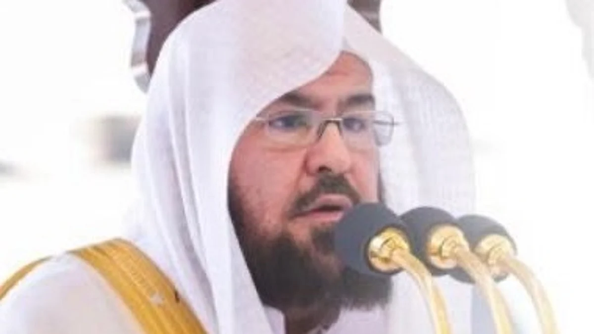 الرئيس العام للمسجد الحرام والمسجد النبوي خطيب المسجد الحرام عبدالرحمن السديس