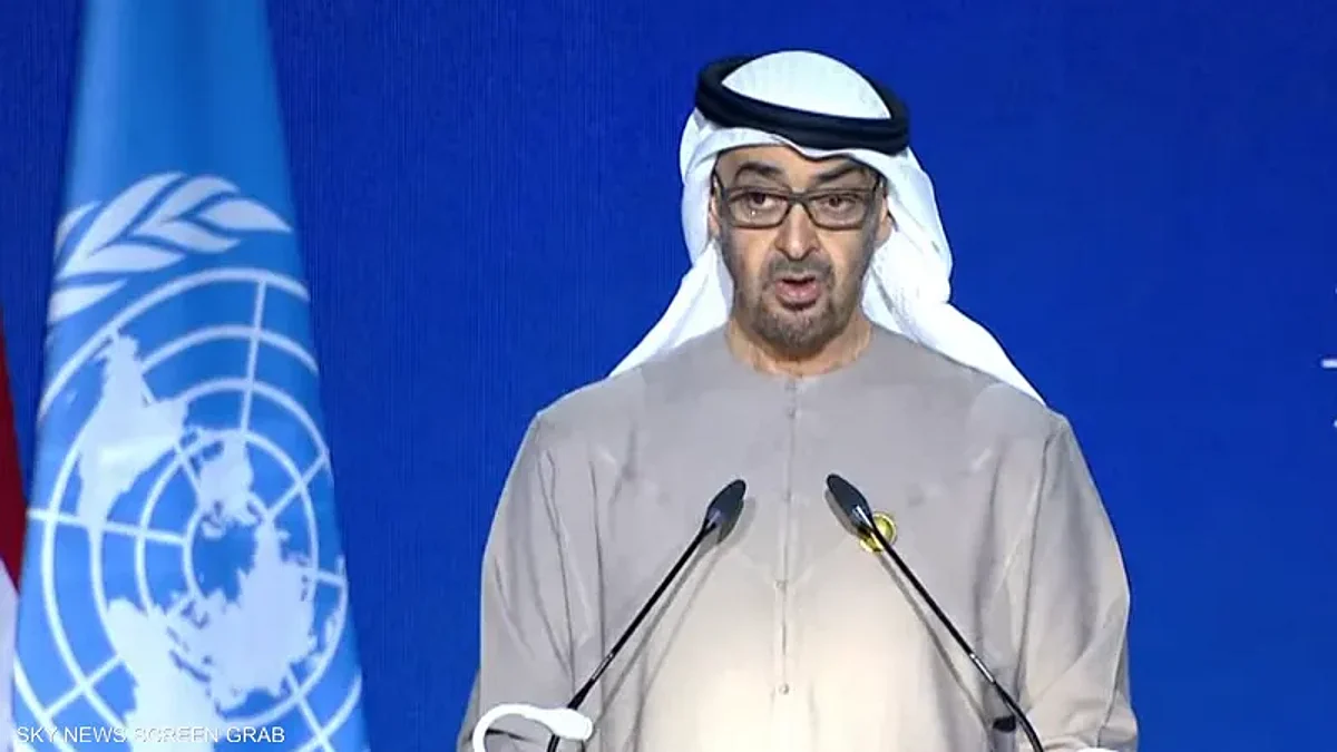 محمد بن زايد آل نهيان في قمة المناخ