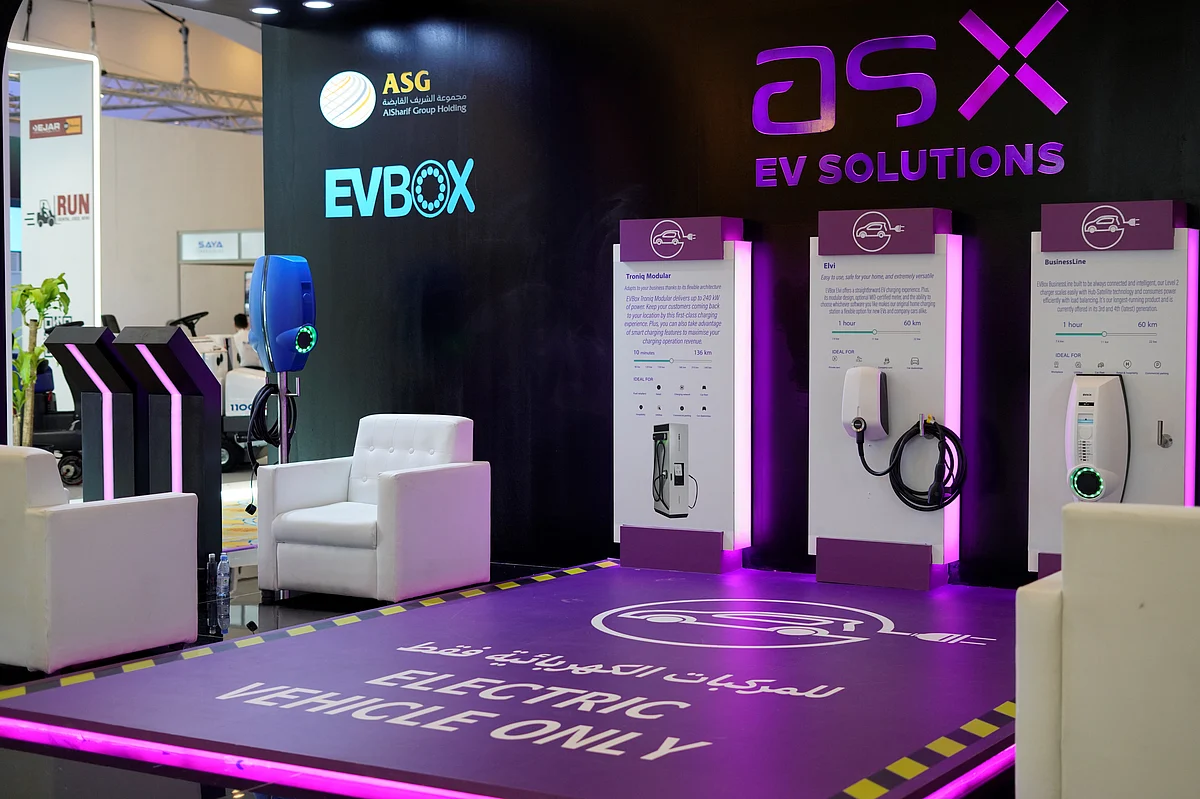 الرائدة لحلول شحن السيارات الكهربائية EVBox تدخل السوق السعودية مع شركائها مجموعة الشريف القابضة وكيوبك ارت