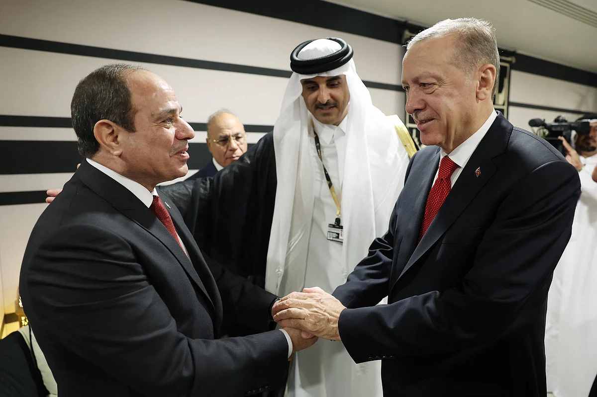 الرئاسة المصرية: توافق بين "السيسي" و"أردوغان" على تطوير العلاقات