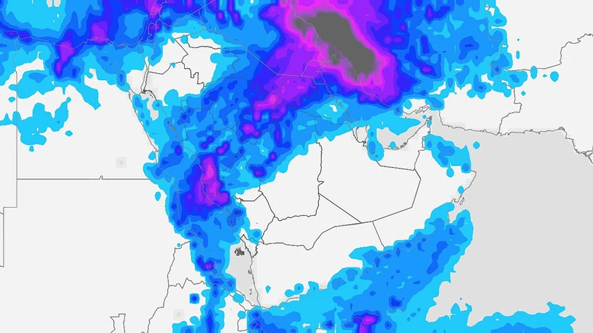 تفاصيل حالة ماطرة واسعة تشمل أغلب مناطق المملكة نهاية الأسبوع