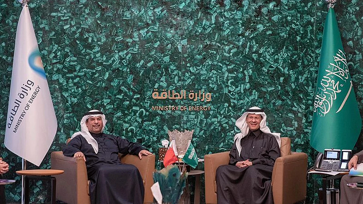 الأمير عبدالعزيز بن سلمان يلتقي محمد بن مبارك بن دينة