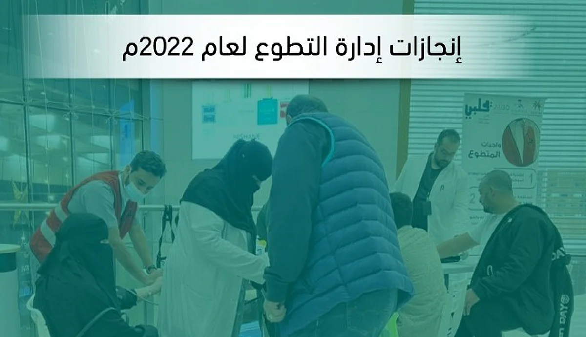 "قلبي": حصيلة منجزات إدارة التطوع في 2022 تتجاوز أكثر من مليوني ريال