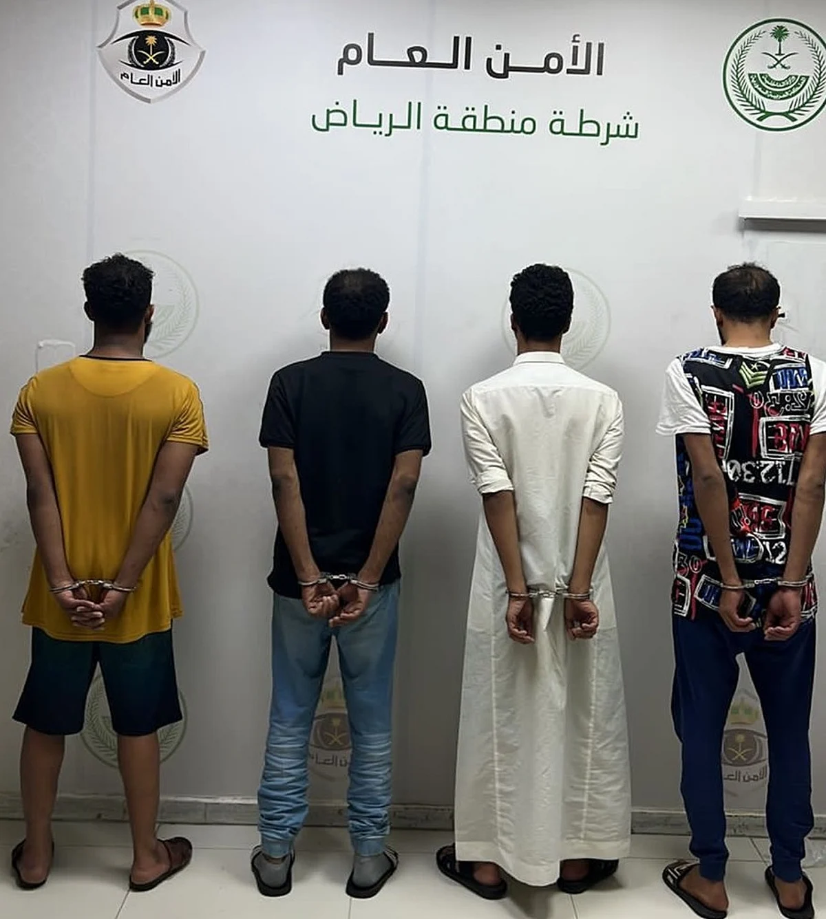 4 أشخاص ارتكبوا حوادث جنائية بالرياض