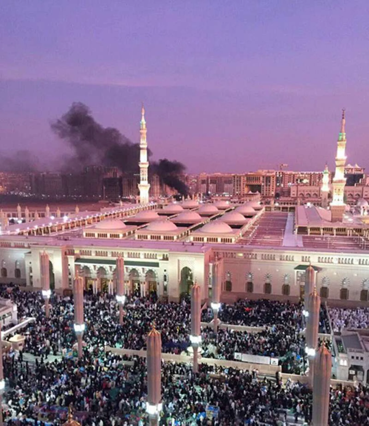 بالفيديو .. لحظة تفجير الانتحاري نفسه بالقرب من المسجد النبوي بالمدينة المنورة