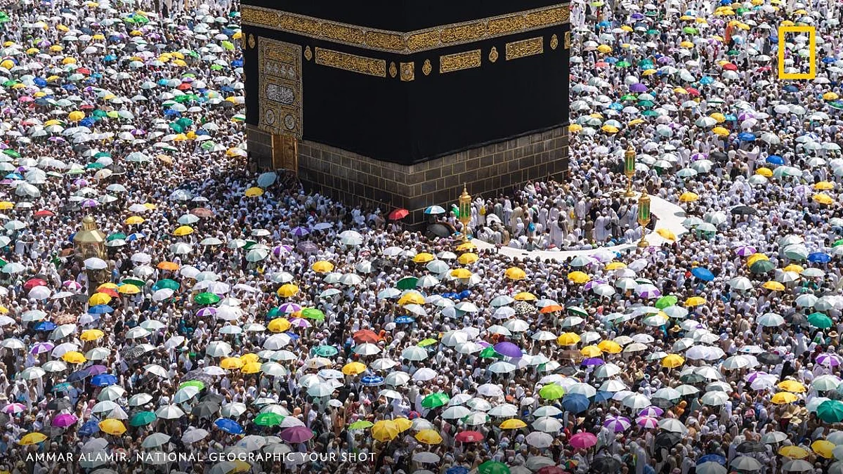 صورة بستان الزهور حول الكعبة تحتل المركز الأول في تصويت ناشونال جيوغرافيك