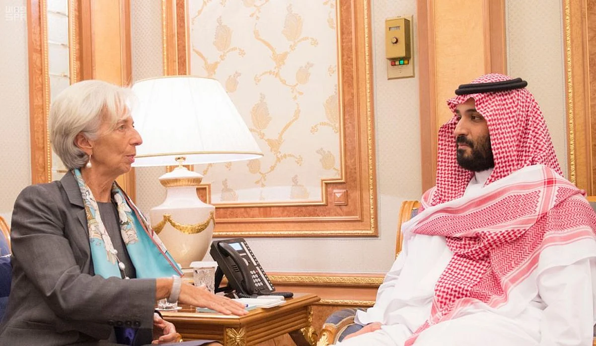ولي العهد يلتقي مديرة صندوق النقد الدولي