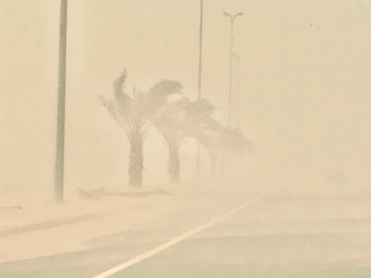 عوالق ترابية وتدنٍ في مدى الرؤية على منطقة عسير