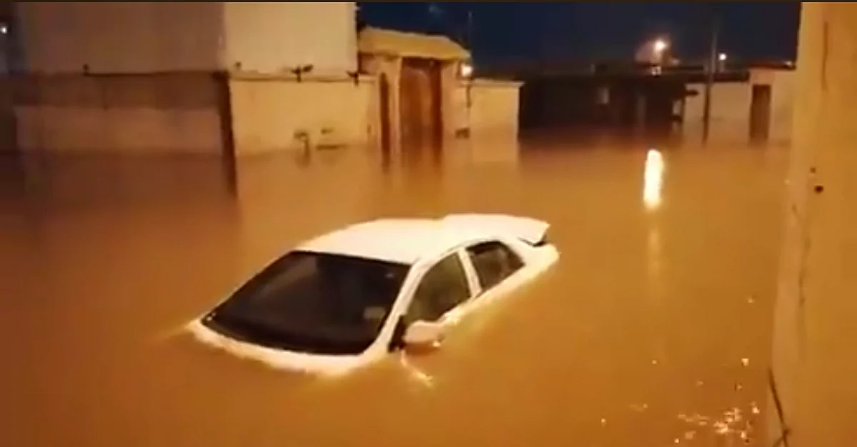 9 ساعات دون توقُّف.. أمطار جازان تهطل بغزارة وتقتحم منازل وتُسقط أشجارًا وأعمدة