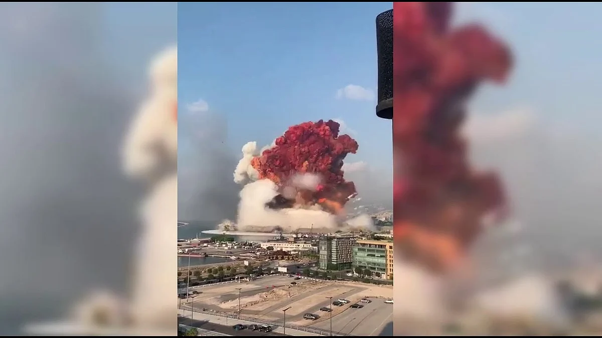بالفيديو.. المشاهد الأولية لانفجارات لبنان.. والرئيس عون يدعو لاجتماع طارئ