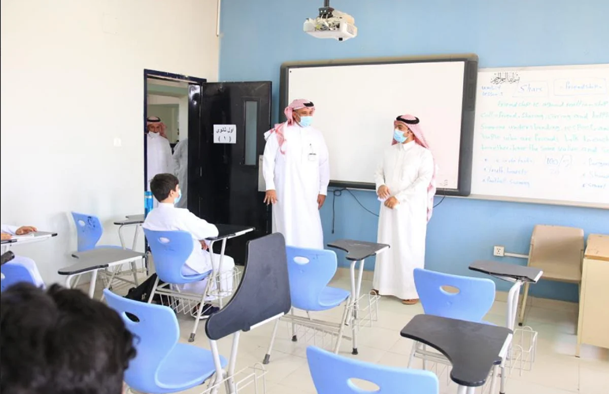 وسط إجراءات صحية.. طلبة حائل يعودون لمقاعد الدراسة والمسؤولون يتفقدون المدارس