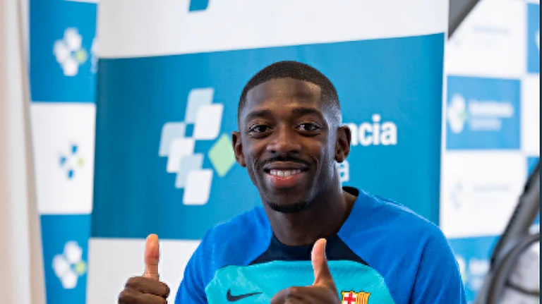برشلونة يعلن تمديد عثمان ديمبيلي sabq/2022-07/439