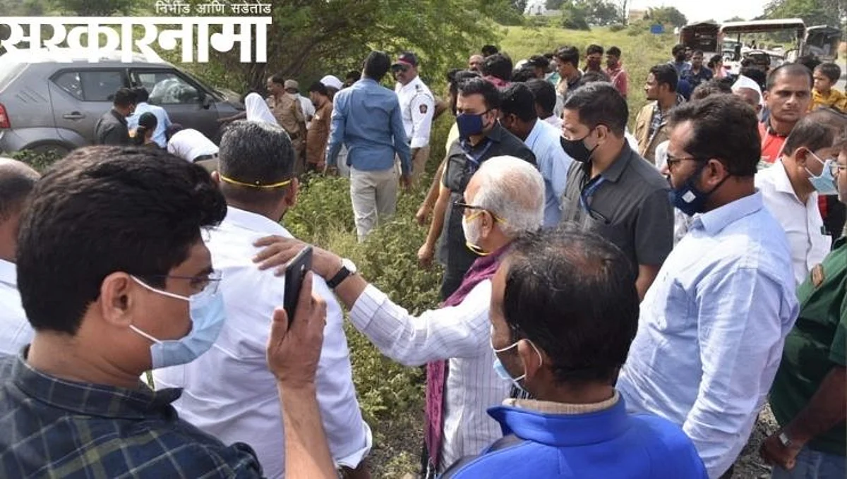 अपघातग्रस्तांच्या मदतीला धावले पालकमंत्री छगन भुजबळ