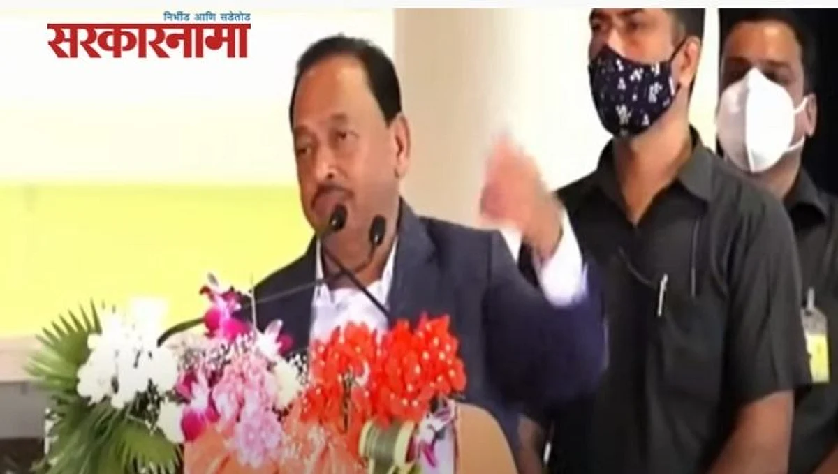 इथून परत जाणं एवढं सोपं नाही! राणेंचा जाहीर कार्यक्रमात मुख्यमंत्र्यांसमोर इशारा