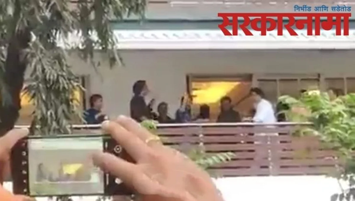 सचिन तेंडुलकर राज ठाकरेंच्या भेटीसाठी 'शिवतिर्थ'वर