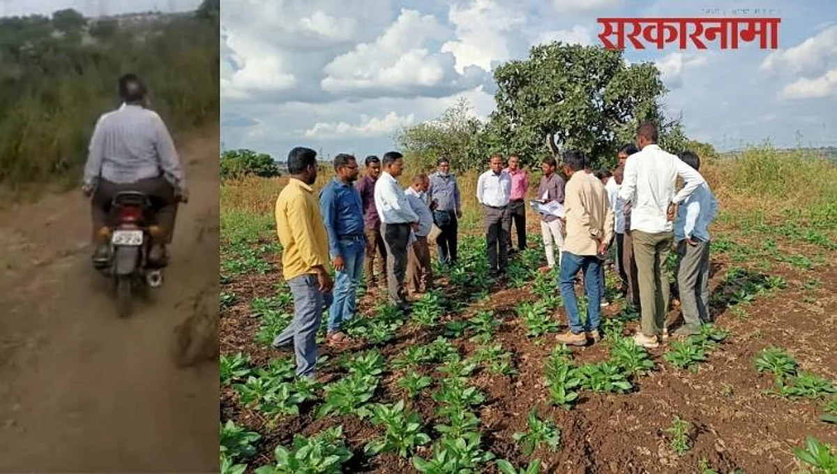 शेतकऱ्यांसाठी राज्याचे कृषी सचिव एकनाथ डवले निघाले दुचाकीवर...