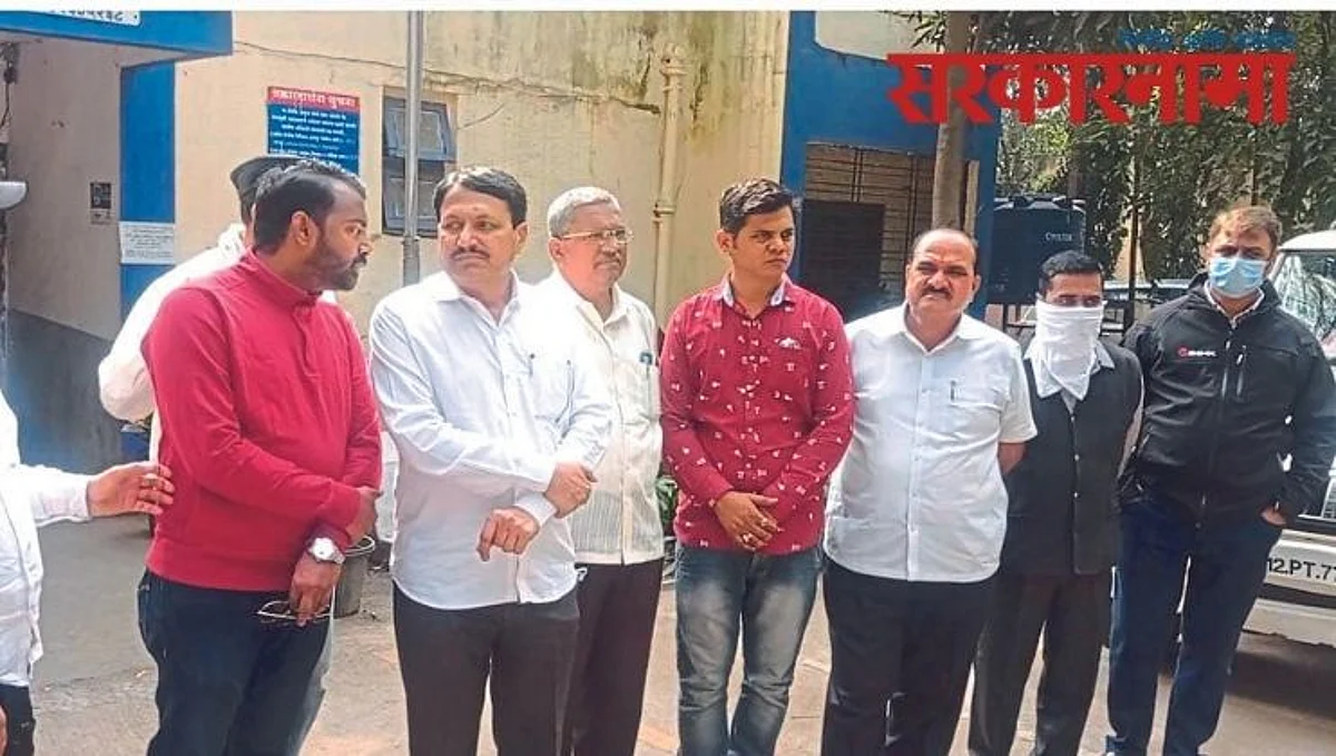 BJP Office bearers at Satpur Police station