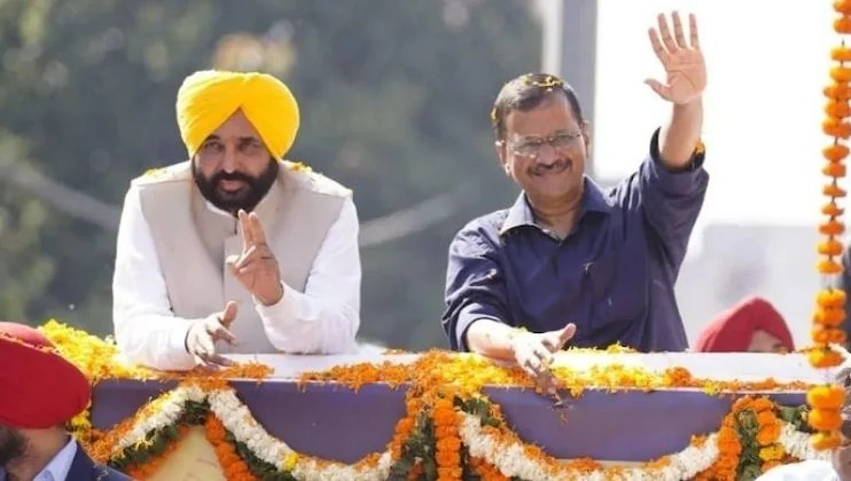 Bhagwant Mann , Arvind Kejriwal,