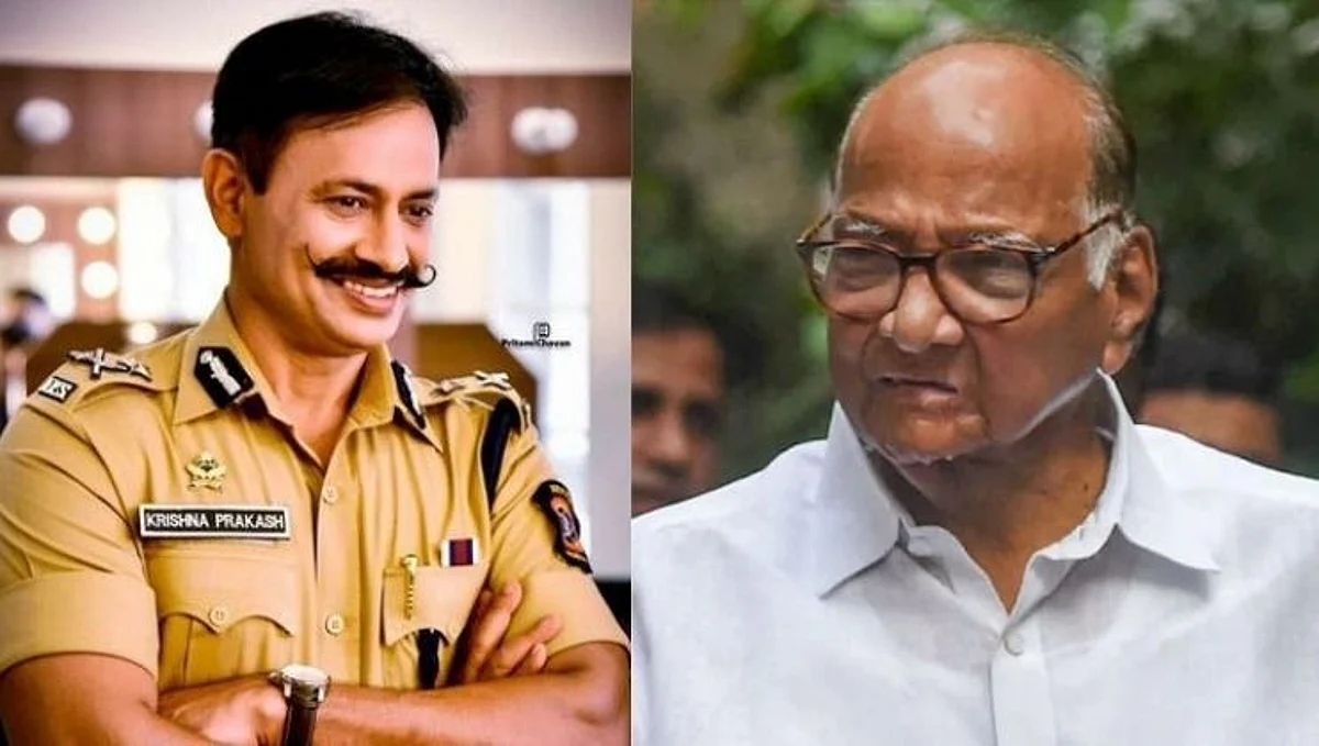 मुदतपूर्व बदलीनंतर IPS कृष्ण प्रकाश पोहचले शरद पवारांच्या दरबारात