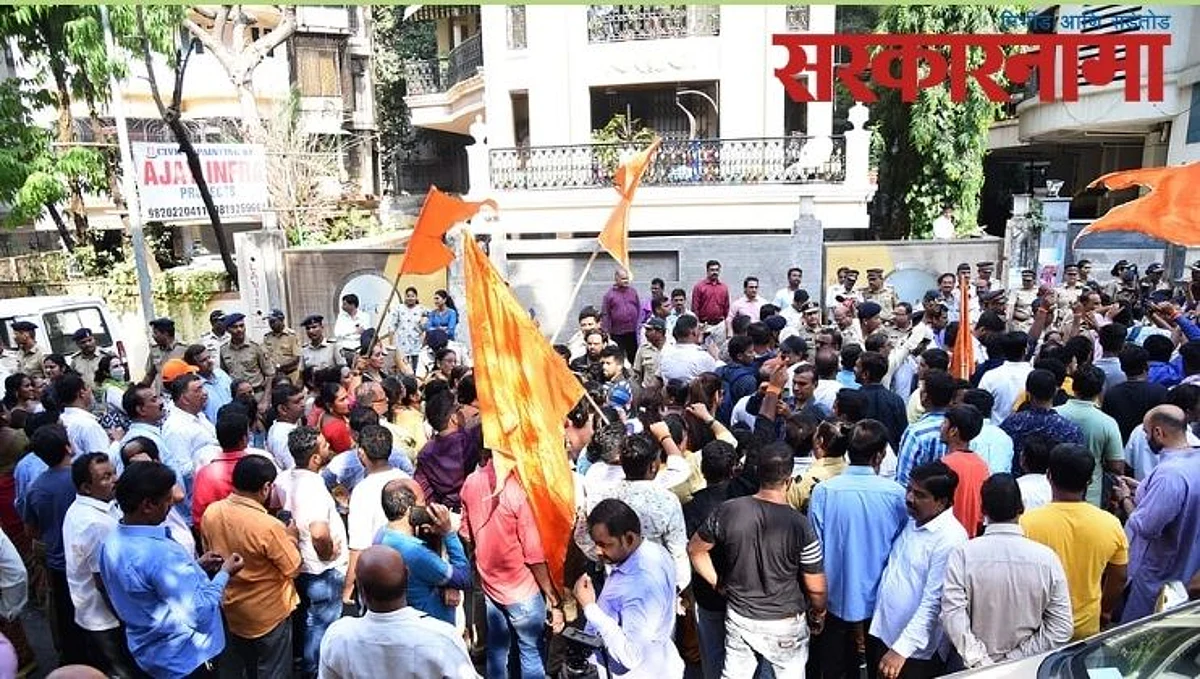 राणा दांपत्याच्या घराबाहेर गोंधळ घालणाऱ्या सहा शिवसैनिकांना अटक