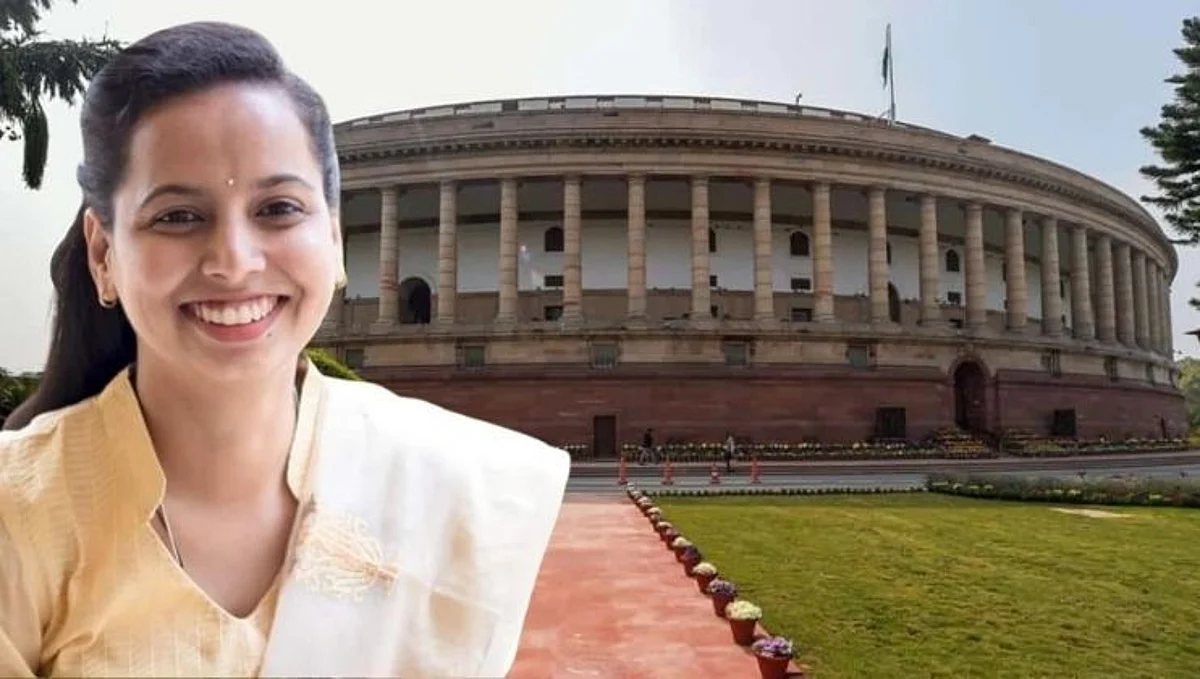 पहिल्यांदाच आमदार-मंत्री बनलेल्या आदिती तटकरे संसदेत पोचल्या अन्...