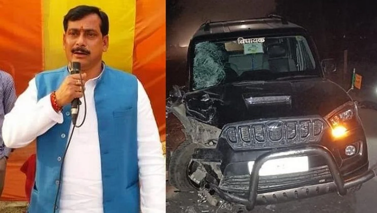 भाजप आमदाराच्या गाडीनं दोघांना चिरडलं अन् ड्रायव्हर काही तासांतच जामिनावर सुटला